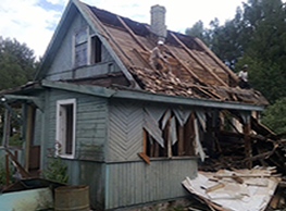 демонтаж деревянного дома